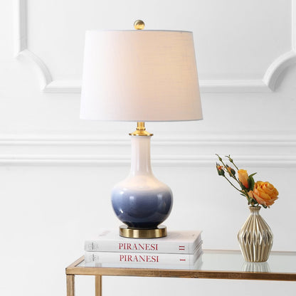 Gradient Ceramicbrass Led Table Lamp