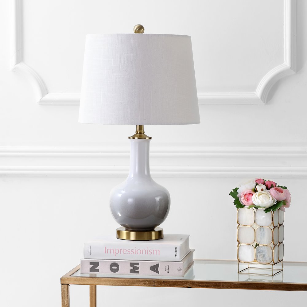 Gradient Ceramicbrass Led Table Lamp
