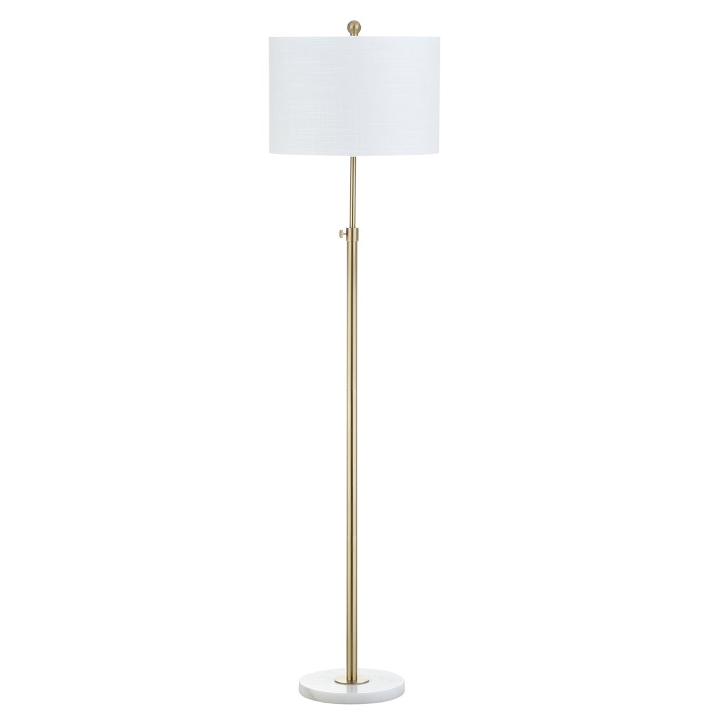 June Adjustable Metal/Marble Led Floor Lamp