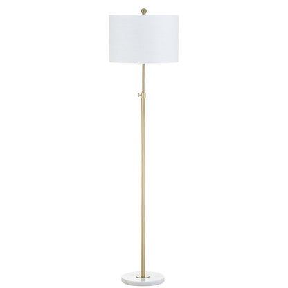 June Adjustable Metal/Marble Led Floor Lamp
