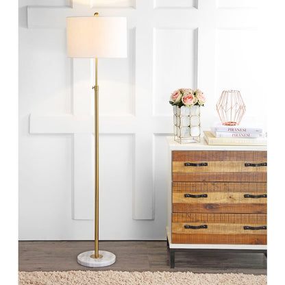 June Adjustable Metal/Marble Led Floor Lamp