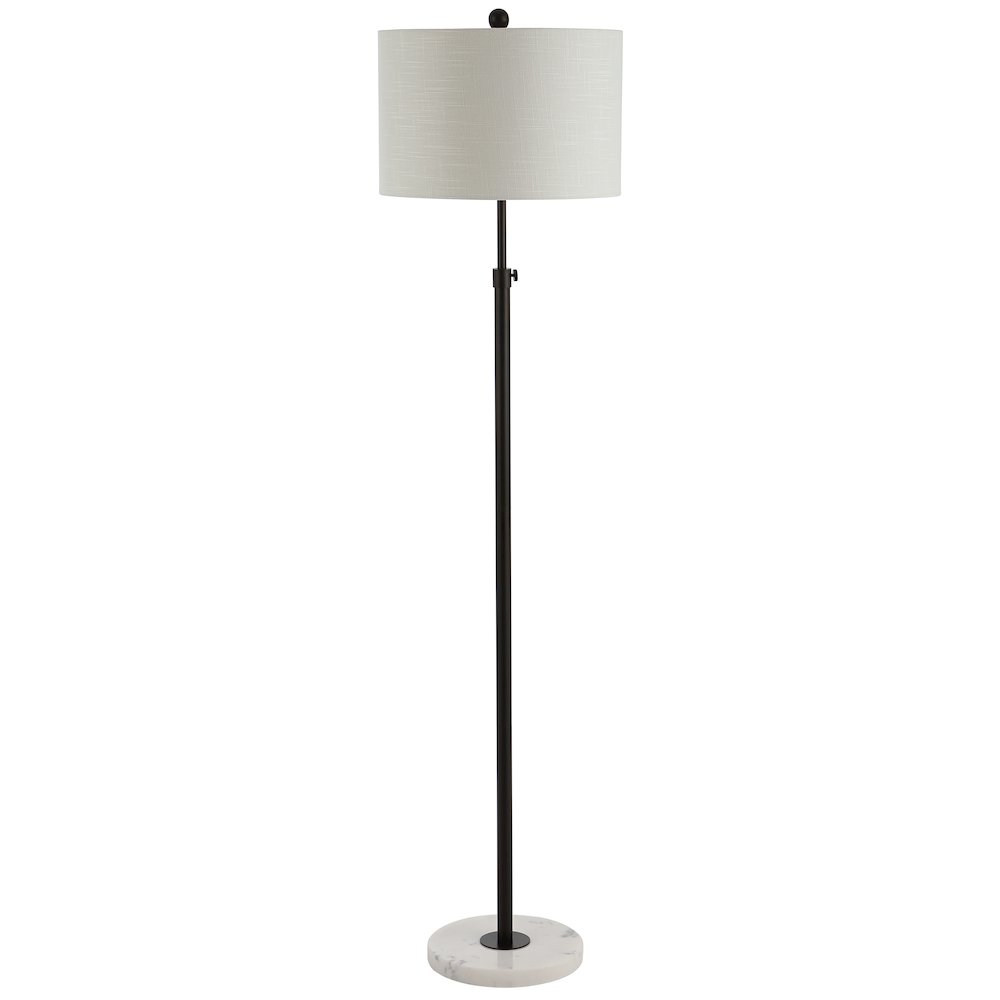 June Adjustable Metal/Marble Led Floor Lamp