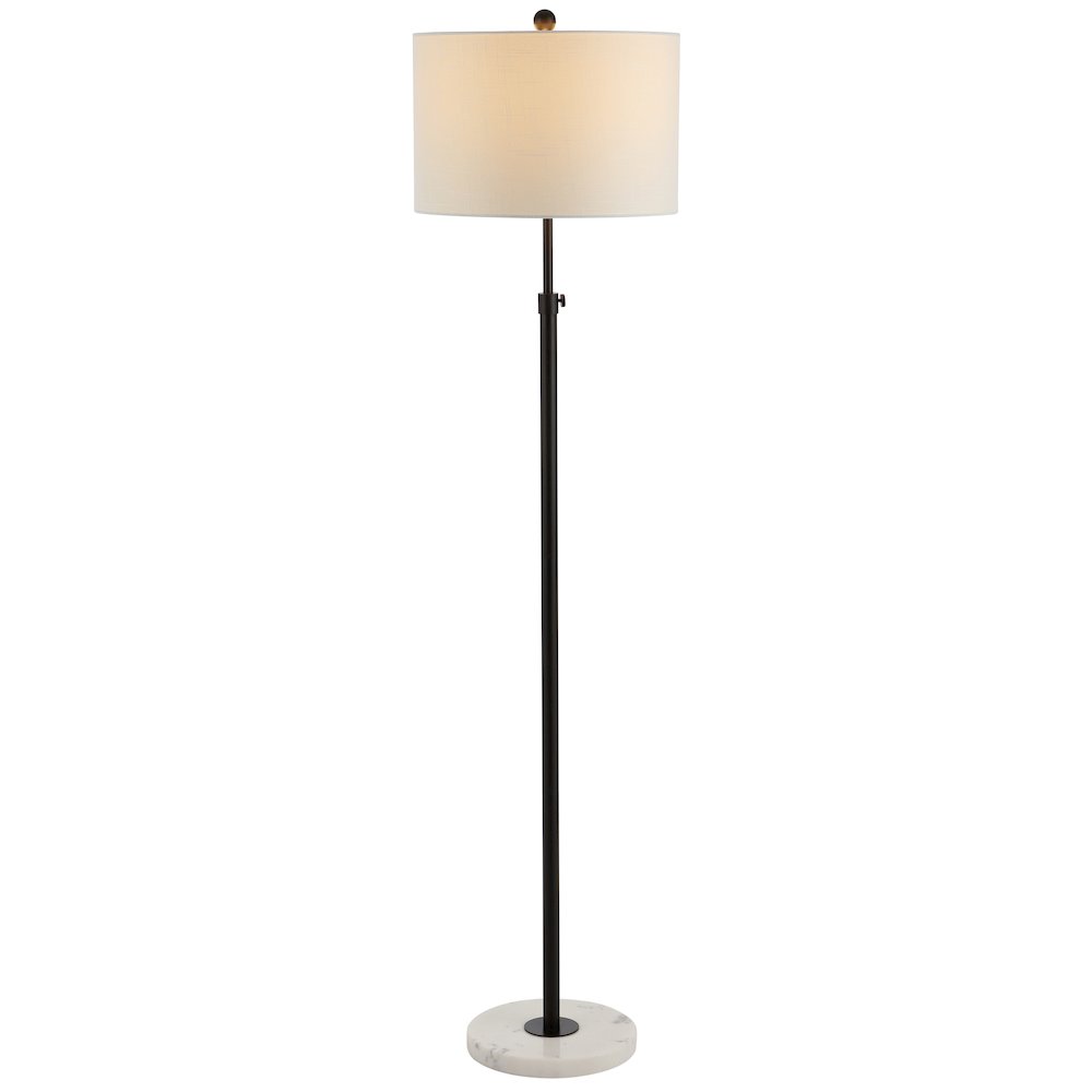 June Adjustable Metal/Marble Led Floor Lamp