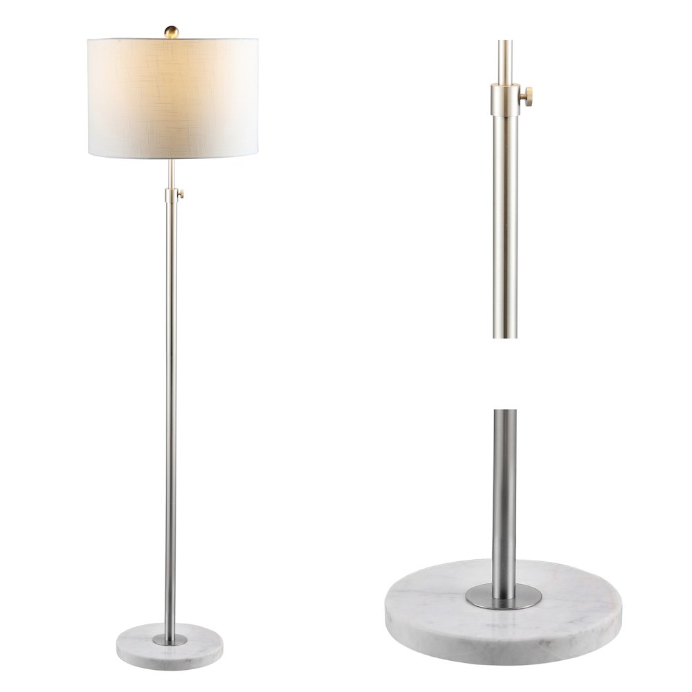 June Adjustable Metal/Marble Led Floor Lamp