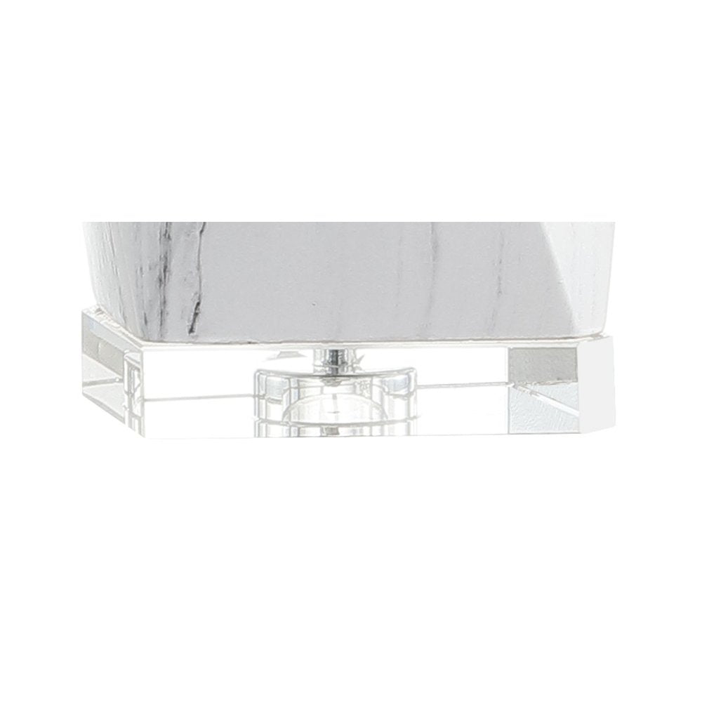 Oslo Ceramic Marblecrystal Led Table Lamp