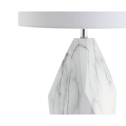 Oslo Ceramic Marblecrystal Led Table Lamp