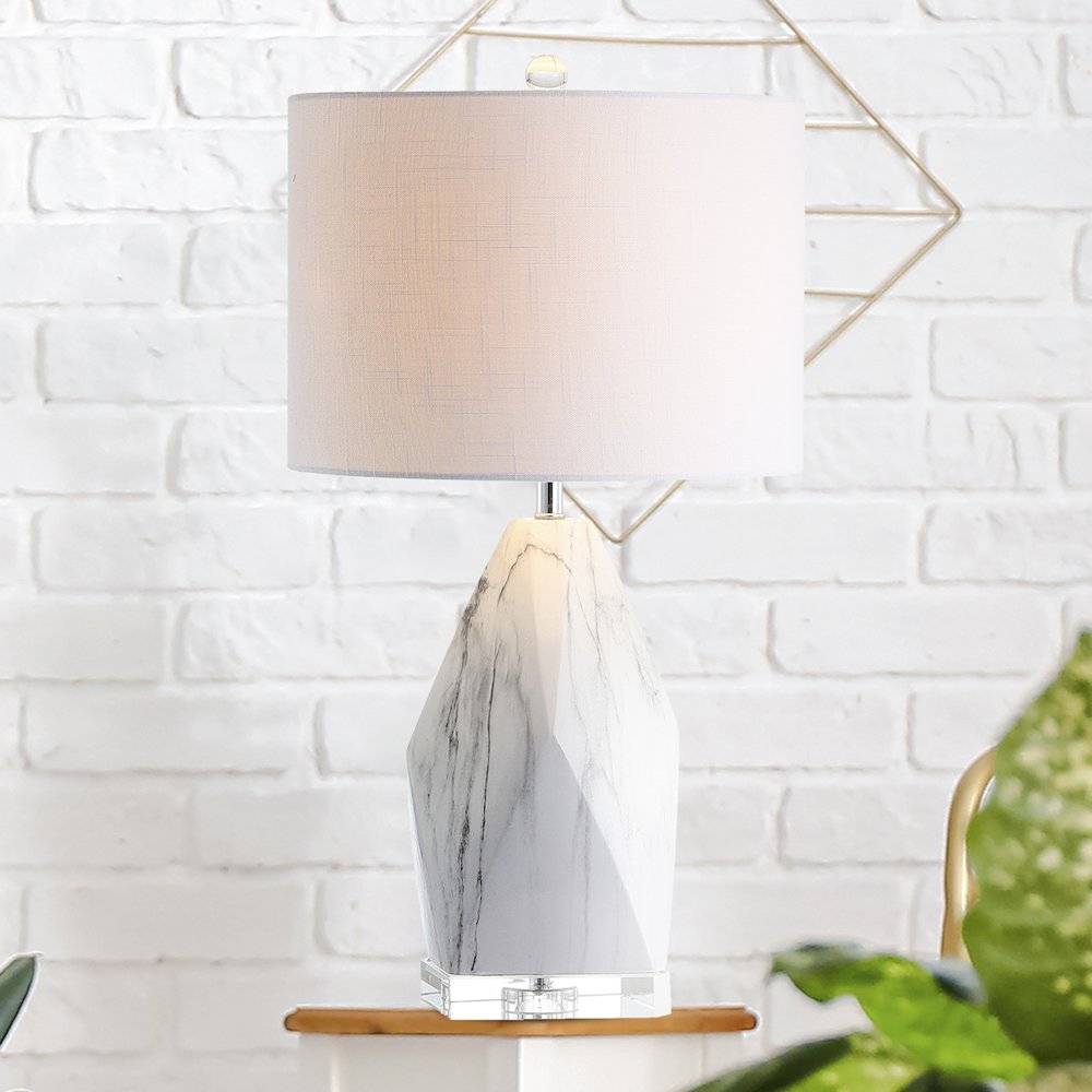 Oslo Ceramic Marblecrystal Led Table Lamp