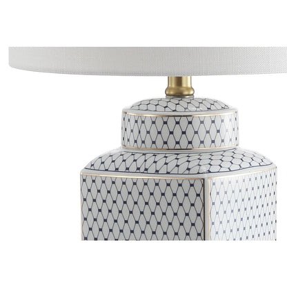 Cleo Ceramicmetal Ginger Jar Led Table Lamp