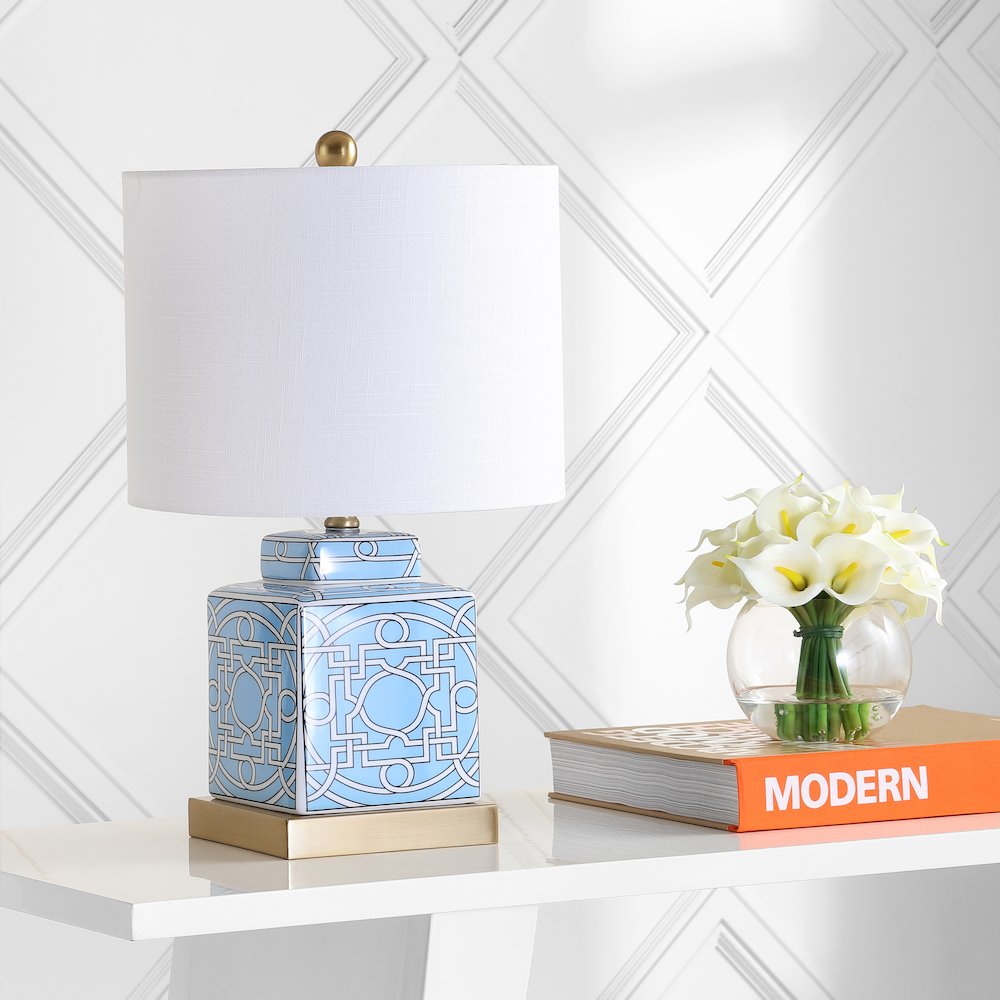 Catherine Ceramicmetal Ginger Jar Led Table Lamp