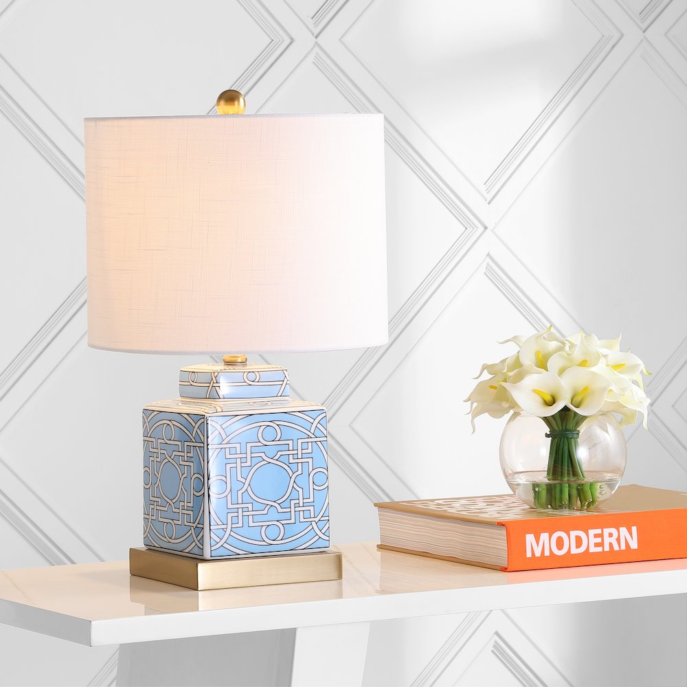 Catherine Ceramicmetal Ginger Jar Led Table Lamp