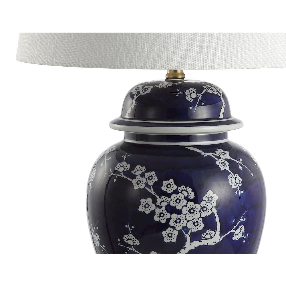 Gracie Ginger Jar Ceramicmetal Led Table Lamp