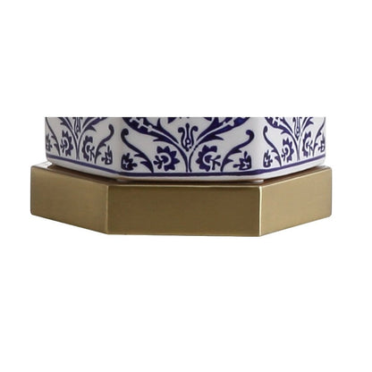 Diana Ginger Jar Ceramicmetal Led Table Lamp
