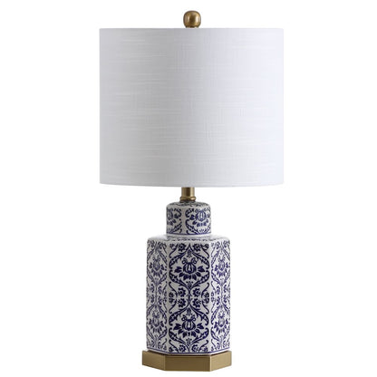 Diana Ginger Jar Ceramicmetal Led Table Lamp