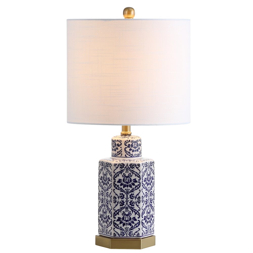Diana Ginger Jar Ceramicmetal Led Table Lamp