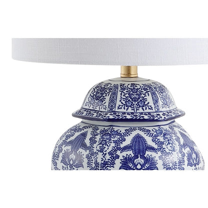 Gretchen Ginger Jar Ceramicmetal Led Table Lamp