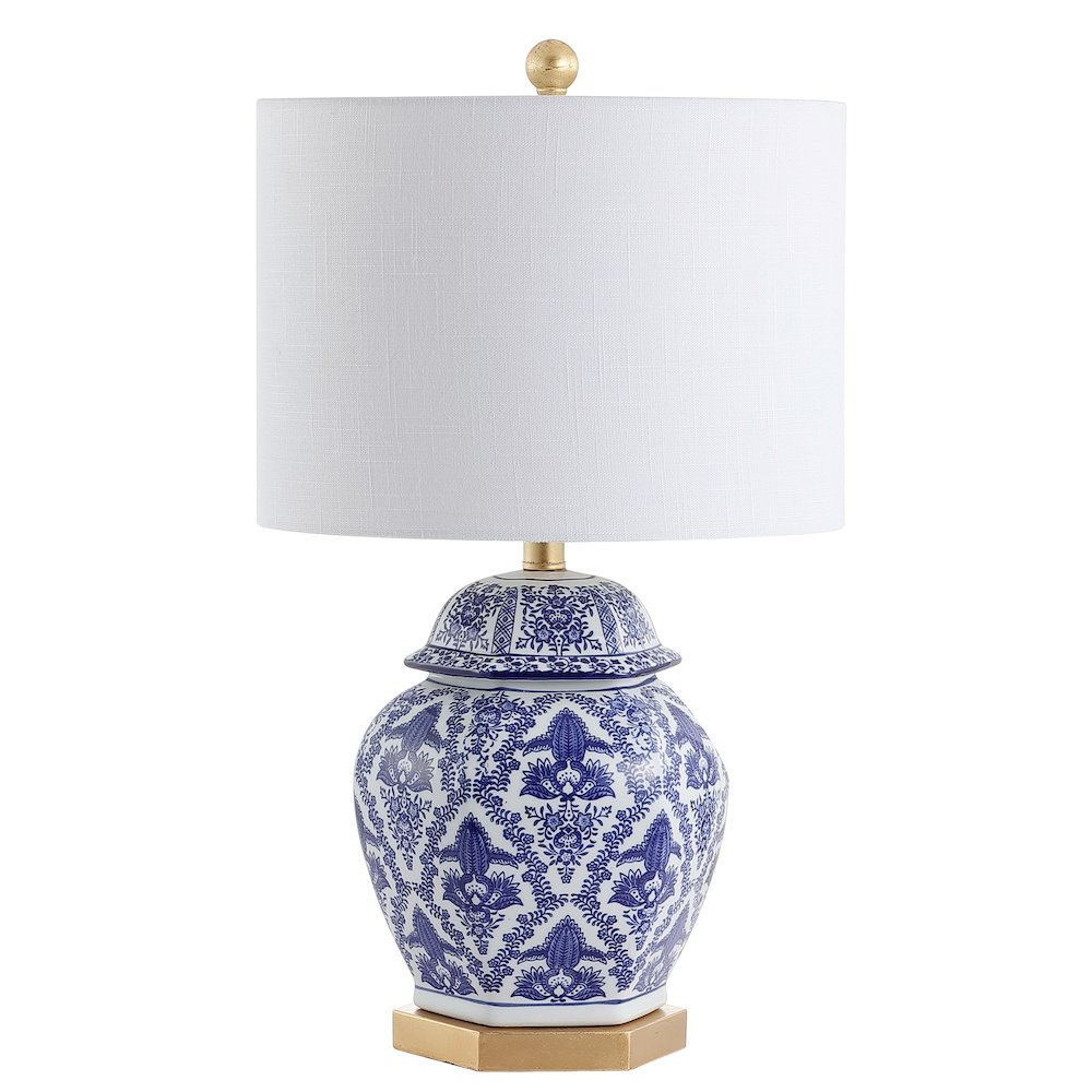 Gretchen Ginger Jar Ceramicmetal Led Table Lamp