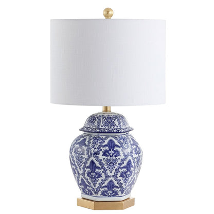 Gretchen Ginger Jar Ceramicmetal Led Table Lamp