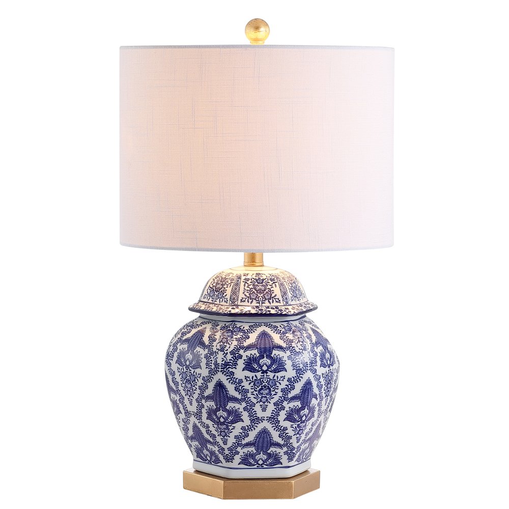 Gretchen Ginger Jar Ceramicmetal Led Table Lamp