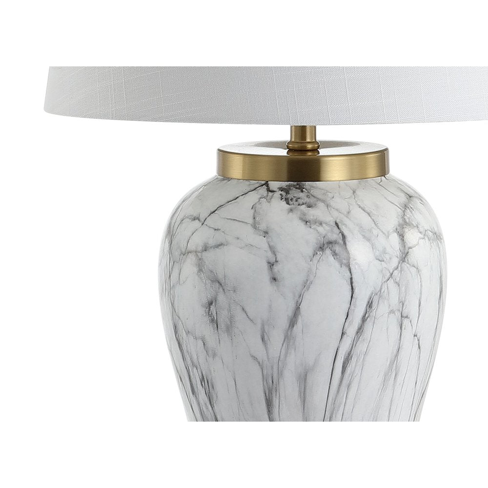 Prague Ceramic Marble Led Table Lamp