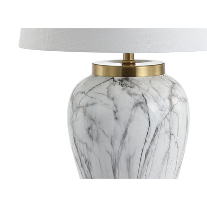 Prague Ceramic Marble Led Table Lamp