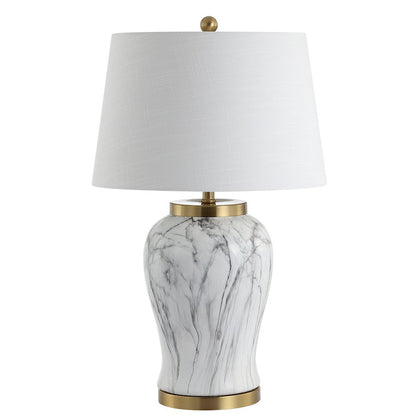 Prague Ceramic Marble Led Table Lamp