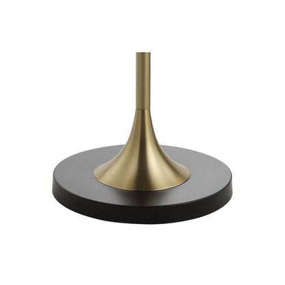 Luce Metal/Wood Led Floor Lamp With Table