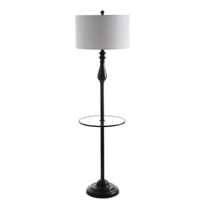 Laine Metal/Glass Led Side Table And Floor Lamp