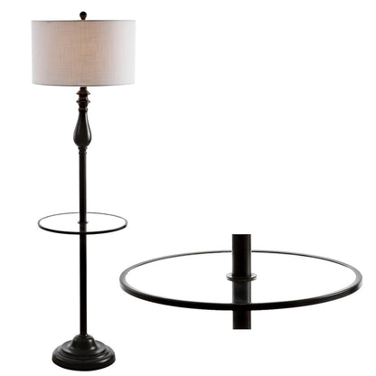 Laine Metal/Glass Led Side Table And Floor Lamp