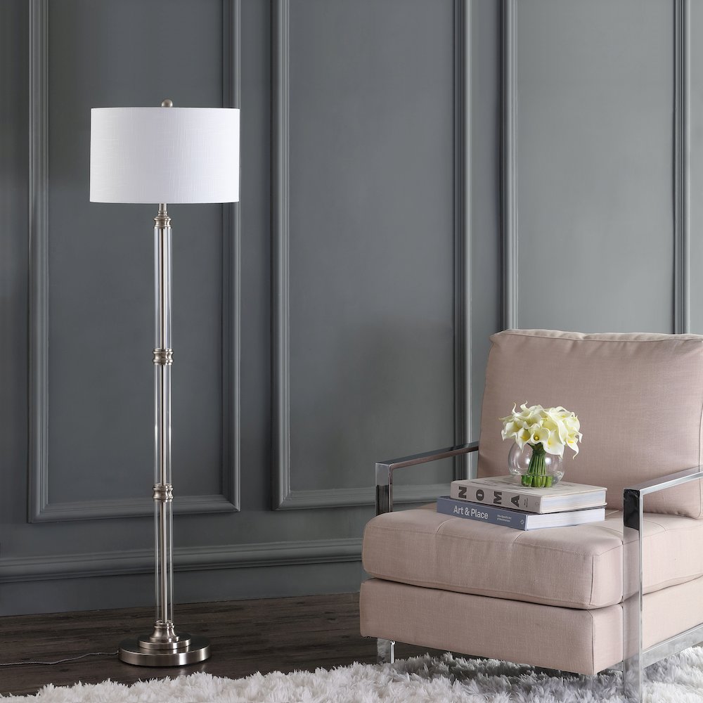 Ralph Metal/Glass Floor Lamp