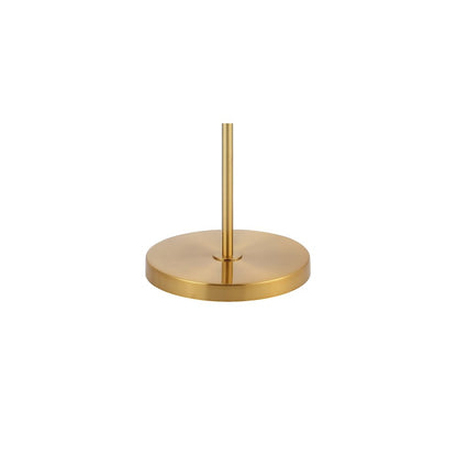 Kathryn Classic Iron/Seeded Glass Adjustable Head Modern Led Floor Lamp