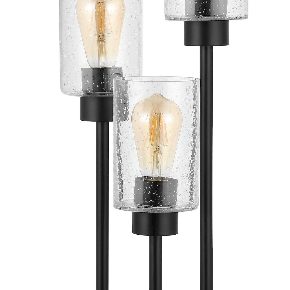 Axel Modern Iron/Seeded Glass Modern Industrial Led Table Lamp