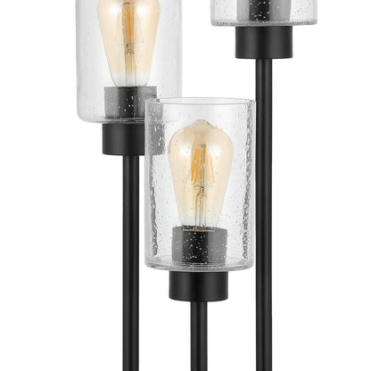 Axel Modern Iron/Seeded Glass Modern Industrial Led Table Lamp