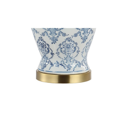 Juliana Traditional Classic Chinoiserie Ceramic Led Table Lamp