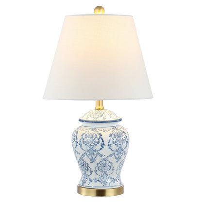 Juliana Traditional Classic Chinoiserie Ceramic Led Table Lamp