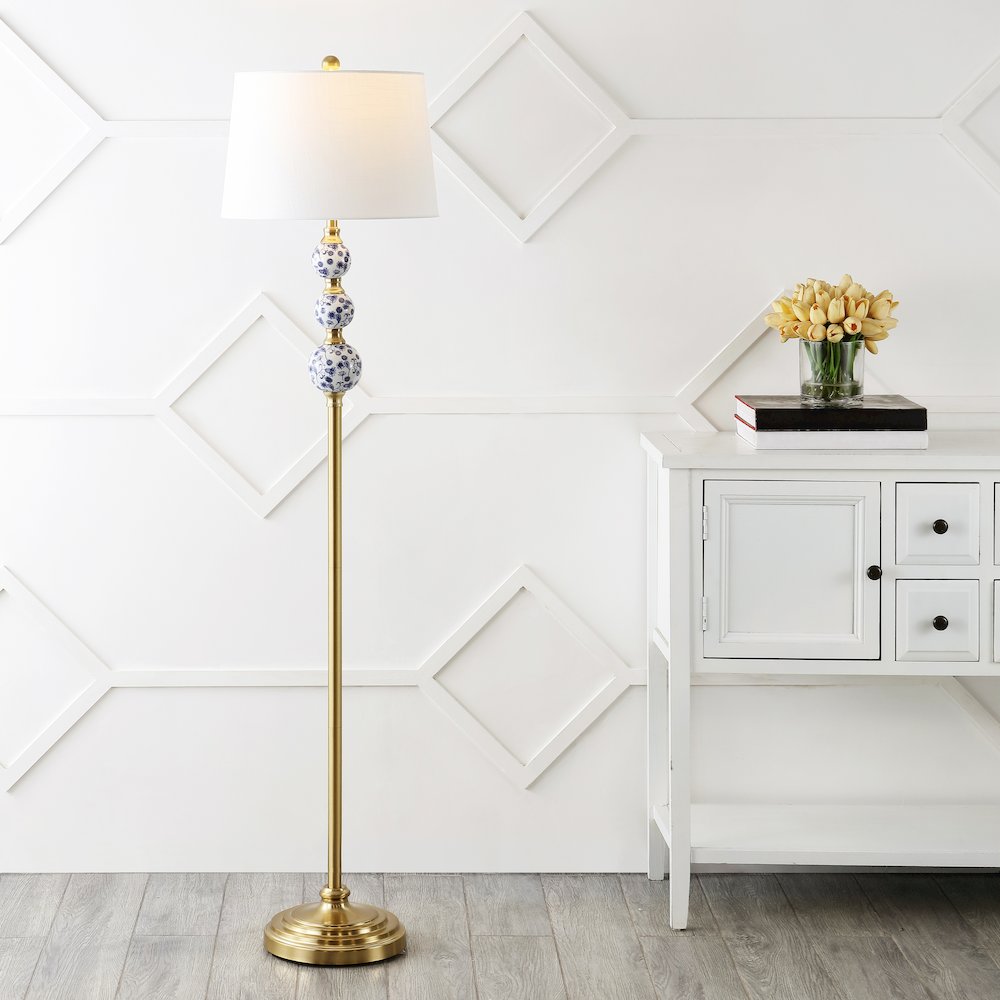 Tavira Classic Midcentury Iron Led Floor Lamp