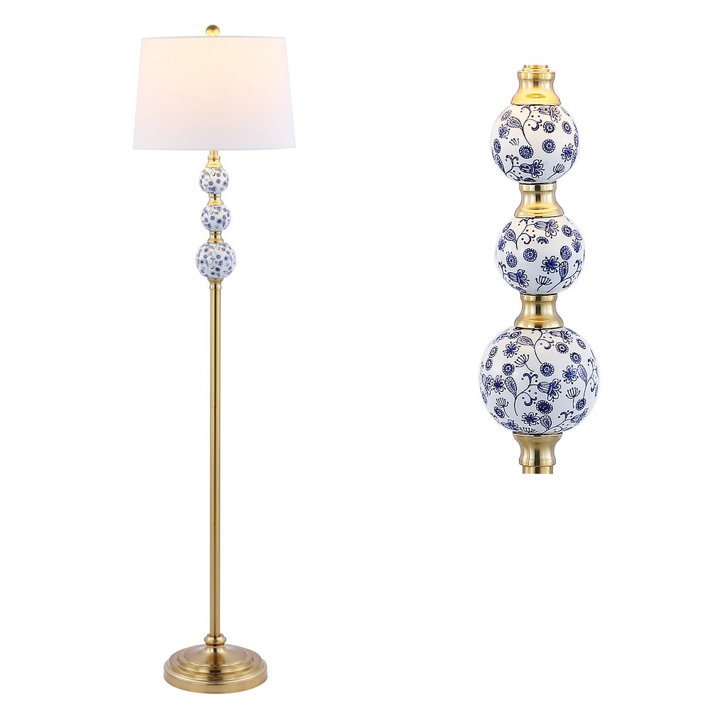 Tavira Classic Midcentury Iron Led Floor Lamp