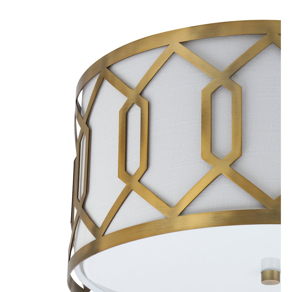 Hex Metal Led Flush Mount