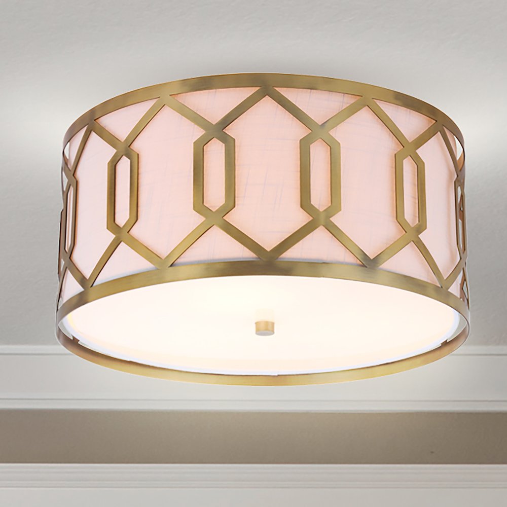 Hex Metal Led Flush Mount