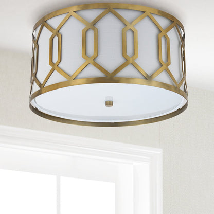 Hex Metal Led Flush Mount