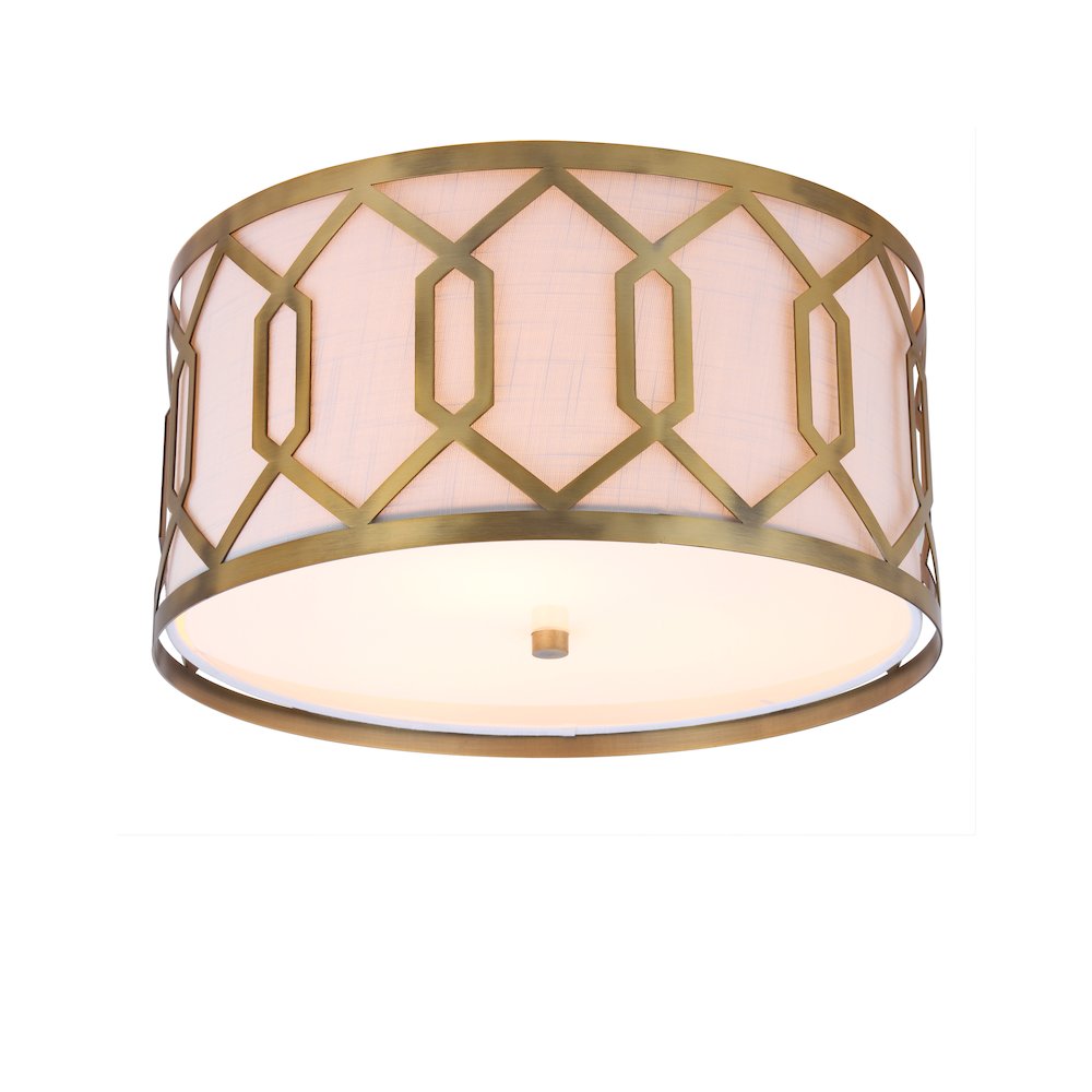 Hex Metal Led Flush Mount