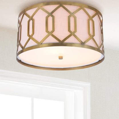 Hex Metal Led Flush Mount