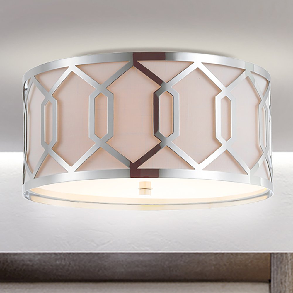Hex Metal Led Flush Mount