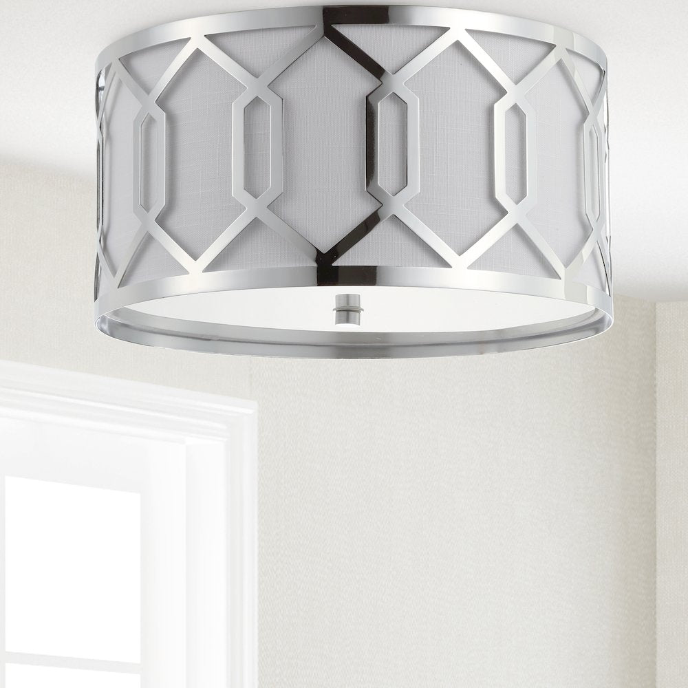 Hex Metal Led Flush Mount