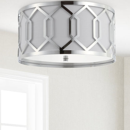Hex Metal Led Flush Mount