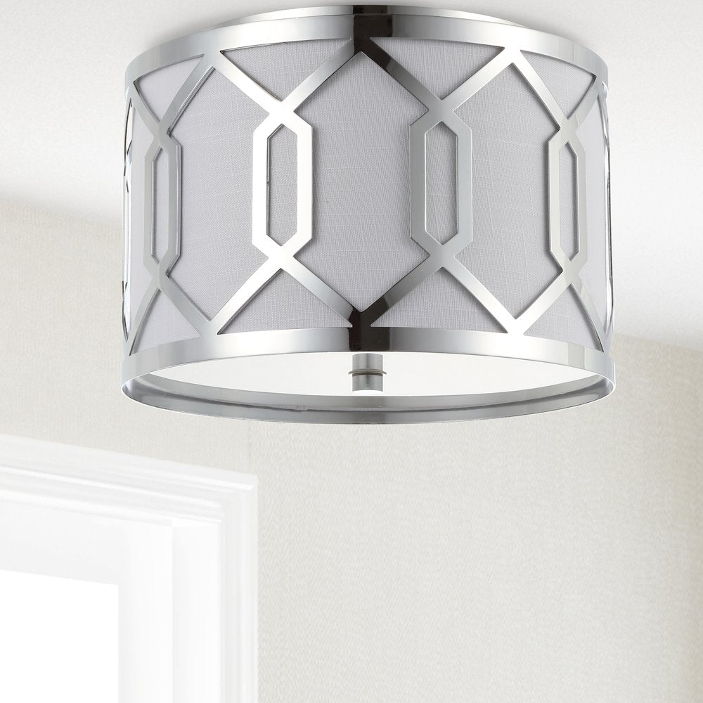 Hex Metal Led Flush Mount