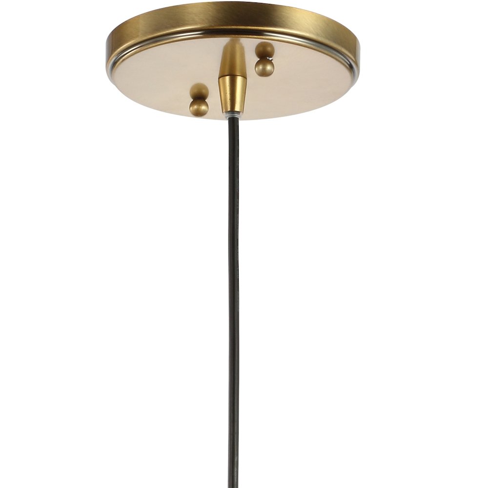 Nixon Adjustable Drop Globe Metal/Glass Led Pendant