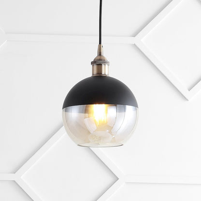 Nixon Adjustable Drop Globe Metal/Glass Led Pendant