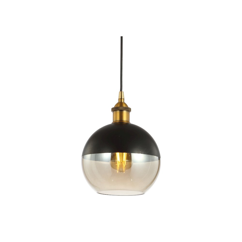 Nixon Adjustable Drop Globe Metal/Glass Led Pendant