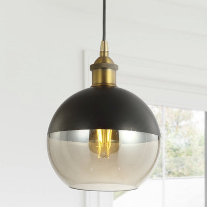 Nixon Adjustable Drop Globe Metal/Glass Led Pendant