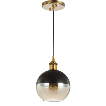 Nixon Adjustable Drop Globe Metal/Glass Led Pendant